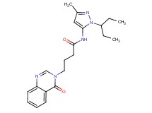 N-[1-(1-ethylpropyl)-3-methyl-1H-pyrazol-5-yl]-4-(4-oxoquinazolin-3(4H)-yl)butanamide