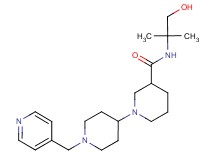 N-(2-hydroxy-1,1-dimethylethyl)-1'-(pyridin-4-ylmethyl)-1,4'-bipiperidine-3-carboxamide