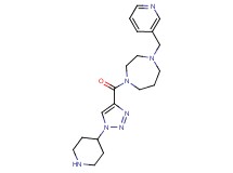 1-{[1-(4-piperidinyl)-1H-1,2,3-triazol-4-yl]carbonyl}-4-(3-pyridinylmethyl)-1,4-diazepane dihydrochloride