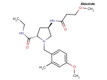 (4R)-N-ethyl-1-(4-methoxy-2-methylbenzyl)-4-[(3-methoxypropanoyl)amino]-L-prolinamide