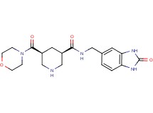 (3R*,5S*)-5-(morpholin-4-ylcarbonyl)-N-[(2-oxo-2,3-dihydro-1H-benzimidazol-5-yl)methyl]piperidine-3-carboxamide