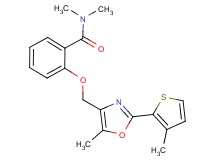 N,N-dimethyl-2-{[5-methyl-2-(3-methyl-2-thienyl)-1,3-oxazol-4-yl]methoxy}benzamide