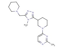 2-methyl-4-{3-[4-methyl-5-(piperidin-1-ylmethyl)-4H-1,2,4-triazol-3-yl]piperidin-1-yl}pyrimidine