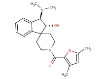 (2R*,3R*)-3-(dimethylamino)-1'-(3,5-dimethyl-2-furoyl)-2,3-dihydrospiro[indene-1,4'-piperidin]-2-ol