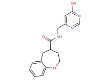N-[(6-hydroxypyrimidin-4-yl)methyl]-2,3,4,5-tetrahydro-1-benzoxepine-4-carboxamide