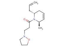 (2R*,6R*)-2-allyl-1-(3-isoxazolidin-2-ylpropanoyl)-6-methyl-1,2,3,6-tetrahydropyridine