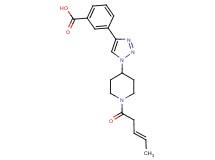 3-(1-{1-[(3E)-3-pentenoyl]-4-piperidinyl}-1H-1,2,3-triazol-4-yl)benzoic acid