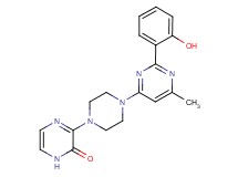 3-{4-[2-(2-hydroxyphenyl)-6-methylpyrimidin-4-yl]piperazin-1-yl}pyrazin-2(1H)-one