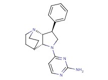 4-[(2R*,3S*,6R*)-3-phenyl-1,5-diazatricyclo[5.2.2.0~2,6~]undec-5-yl]-2-pyrimidinamine