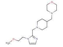 4-[(1-{[1-(2-methoxyethyl)-1H-imidazol-2-yl]methyl}piperidin-4-yl)methyl]morpholine