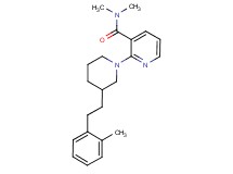 N,N-dimethyl-2-{3-[2-(2-methylphenyl)ethyl]-1-piperidinyl}nicotinamide