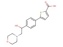 5-[4-(1-hydroxy-2-morpholin-4-ylethyl)phenyl]thiophene-2-carboxylic acid