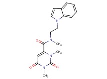 N-[2-(1H-indol-1-yl)ethyl]-N,1,3-trimethyl-2,6-dioxo-1,2,3,6-tetrahydropyrimidine-4-carboxamide
