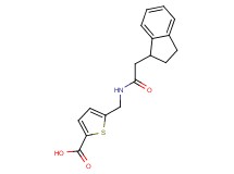 5-{[(2,3-dihydro-1H-inden-1-ylacetyl)amino]methyl}-2-thiophenecarboxylic acid