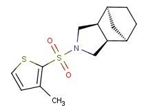 (1R*,2R*,6S*,7S*)-4-[(3-methyl-2-thienyl)sulfonyl]-4-azatricyclo[5.2.1.0~2,6~]decane