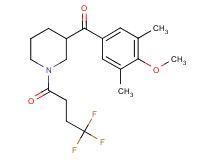 (4-methoxy-3,5-dimethylphenyl)[1-(4,4,4-trifluorobutanoyl)-3-piperidinyl]methanone