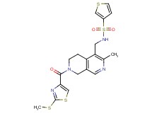 N-[(3-methyl-7-{[2-(methylthio)-1,3-thiazol-4-yl]carbonyl}-5,6,7,8-tetrahydro-2,7-naphthyridin-4-yl)methyl]-3-thiophenesulfonamide