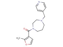 1-(2-methyl-3-furoyl)-4-(4-pyridinylmethyl)-1,4-diazepane