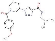 N-isobutyl-1-[1-(4-methoxybenzoyl)-3-piperidinyl]-1H-1,2,3-triazole-4-carboxamide