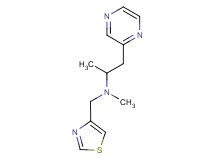 N-methyl-1-pyrazin-2-yl-N-(1,3-thiazol-4-ylmethyl)propan-2-amine