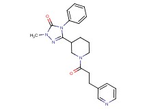 2-methyl-4-phenyl-5-[1-(3-pyridin-3-ylpropanoyl)piperidin-3-yl]-2,4-dihydro-3H-1,2,4-triazol-3-one