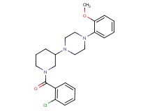 1-[1-(2-chlorobenzoyl)-3-piperidinyl]-4-(2-methoxyphenyl)piperazine