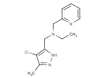 N-[(4-chloro-3-methyl-1H-pyrazol-5-yl)methyl]-N-(pyridin-2-ylmethyl)ethanamine