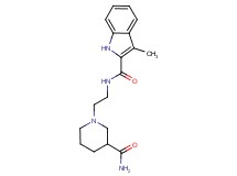 N-{2-[3-(aminocarbonyl)piperidin-1-yl]ethyl}-3-methyl-1H-indole-2-carboxamide