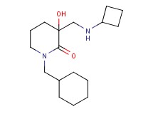 3-[(cyclobutylamino)methyl]-1-(cyclohexylmethyl)-3-hydroxy-2-piperidinone