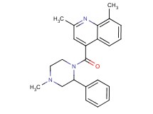 2,8-dimethyl-4-[(4-methyl-2-phenyl-1-piperazinyl)carbonyl]quinoline