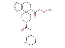 5-(methoxyacetyl)-1'-(2-morpholinylacetyl)-1,5,6,7-tetrahydrospiro[imidazo[4,5-c]pyridine-4,4'-piperidine] dihydrochloride