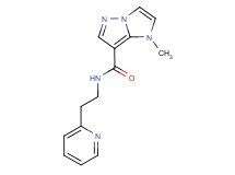 1-methyl-N-(2-pyridin-2-ylethyl)-1H-imidazo[1,2-b]pyrazole-7-carboxamide