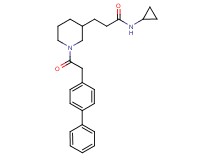 3-[1-(4-biphenylylacetyl)-3-piperidinyl]-N-cyclopropylpropanamide
