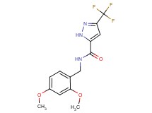N-(2,4-dimethoxybenzyl)-3-(trifluoromethyl)-1H-pyrazole-5-carboxamide