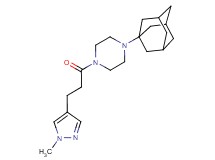 1-(1-adamantyl)-4-[3-(1-methyl-1H-pyrazol-4-yl)propanoyl]piperazine