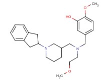 5-{[{[1-(2,3-dihydro-1H-inden-2-yl)-3-piperidinyl]methyl}(2-methoxyethyl)amino]methyl}-2-methoxyphenol