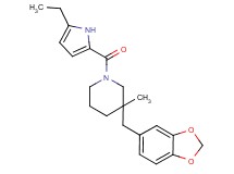 3-(1,3-benzodioxol-5-ylmethyl)-1-[(5-ethyl-1H-pyrrol-2-yl)carbonyl]-3-methylpiperidine