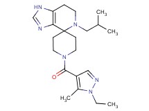 1'-[(1-ethyl-5-methyl-1H-pyrazol-4-yl)carbonyl]-5-isobutyl-1,5,6,7-tetrahydrospiro[imidazo[4,5-c]pyridine-4,4'-piperidine]