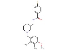 4-fluoro-N-{[1-(4-methoxy-2,3-dimethylbenzyl)-3-piperidinyl]methyl}benzamide