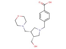 4-{[(3R*,4S*)-3-(hydroxymethyl)-4-(morpholin-4-ylmethyl)pyrrolidin-1-yl]methyl}benzoic acid