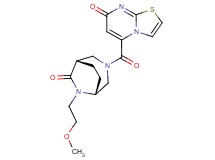 5-{[(1S*,5R*)-6-(2-methoxyethyl)-7-oxo-3,6-diazabicyclo[3.2.2]non-3-yl]carbonyl}-7H-[1,3]thiazolo[3,2-a]pyrimidin-7-one