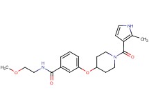 N-(2-methoxyethyl)-3-({1-[(2-methyl-1H-pyrrol-3-yl)carbonyl]piperidin-4-yl}oxy)benzamide