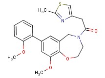 9-methoxy-7-(2-methoxyphenyl)-4-[(2-methyl-1,3-thiazol-4-yl)acetyl]-2,3,4,5-tetrahydro-1,4-benzoxazepine