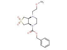 benzyl (4aS*,7aR*)-4-(2-methoxyethyl)hexahydrothieno[3,4-b]pyrazine-1(2H)-carboxylate 6,6-dioxide