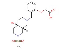 (2-{[(4aR*,8aR*)-4a-hydroxy-7-(methylsulfonyl)octahydro-2,7-naphthyridin-2(1H)-yl]methyl}phenoxy)acetic acid