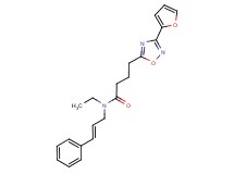 N-ethyl-4-[3-(2-furyl)-1,2,4-oxadiazol-5-yl]-N-[(2E)-3-phenylprop-2-en-1-yl]butanamide