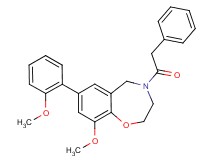 9-methoxy-7-(2-methoxyphenyl)-4-(phenylacetyl)-2,3,4,5-tetrahydro-1,4-benzoxazepine