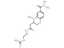3-(2-{[2-(acetylamino)ethyl]amino}-2-oxoethyl)-N,N,4-trimethyl-3,4-dihydro-2H-1,4-benzoxazine-6-carboxamide