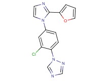 1-{2-chloro-4-[2-(2-furyl)-1H-imidazol-1-yl]phenyl}-1H-1,2,4-triazole