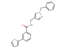 N-[(1-benzyl-1H-pyrazol-4-yl)methyl]-3-(2-furyl)benzamide